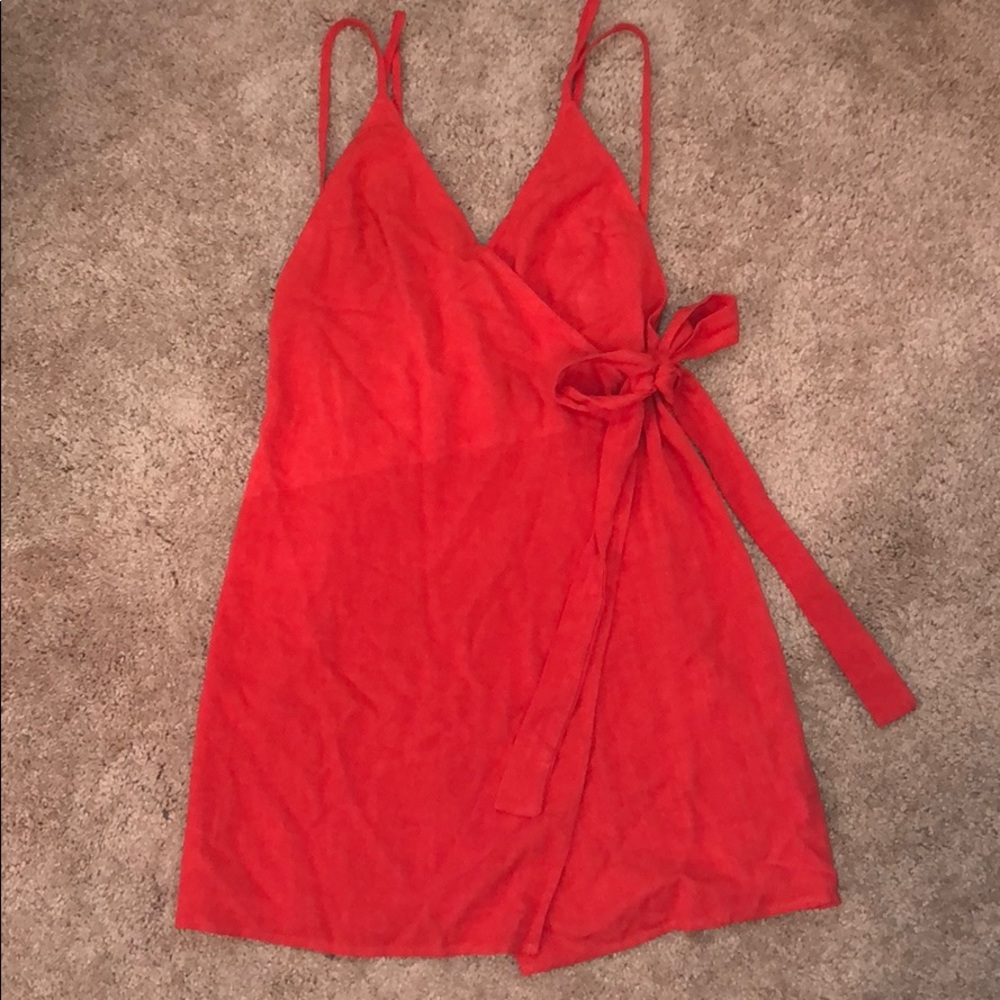 Red Wrap Dress NWT